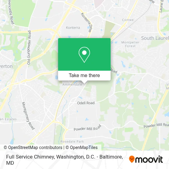 Full Service Chimney map