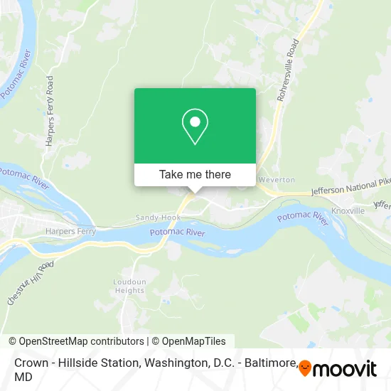 Crown - Hillside Station map