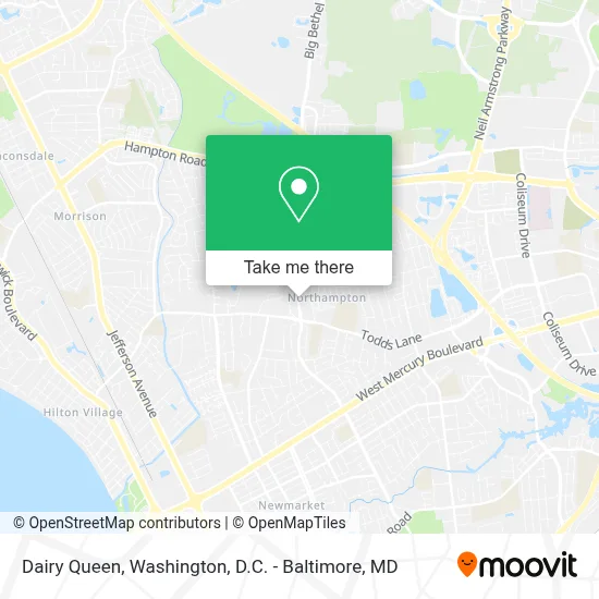 Dairy Queen map