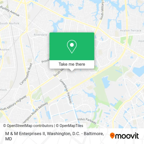 M & M Enterprises II map