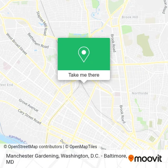 Manchester Gardening map