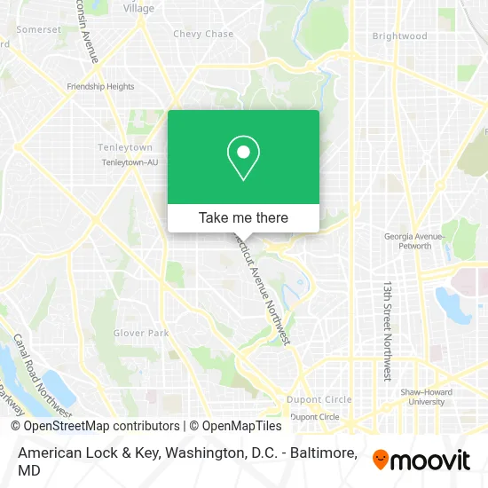 American Lock & Key map