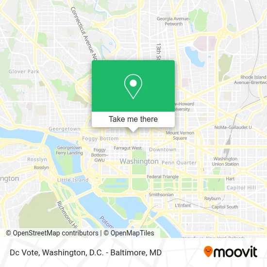 Dc Vote map