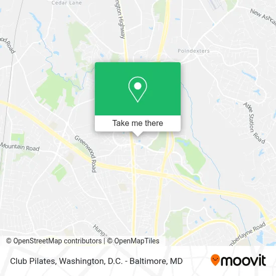 Club Pilates map