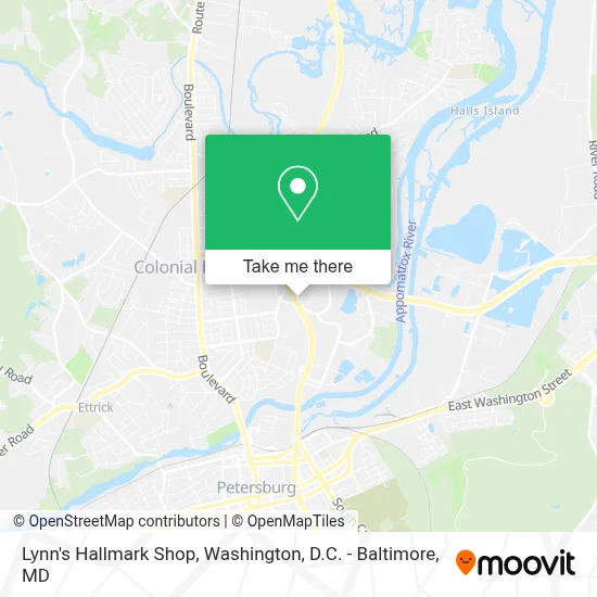 Lynn's Hallmark Shop map