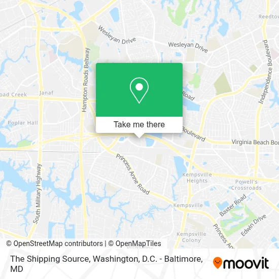 The Shipping Source map