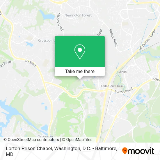 Lorton Prison Chapel map