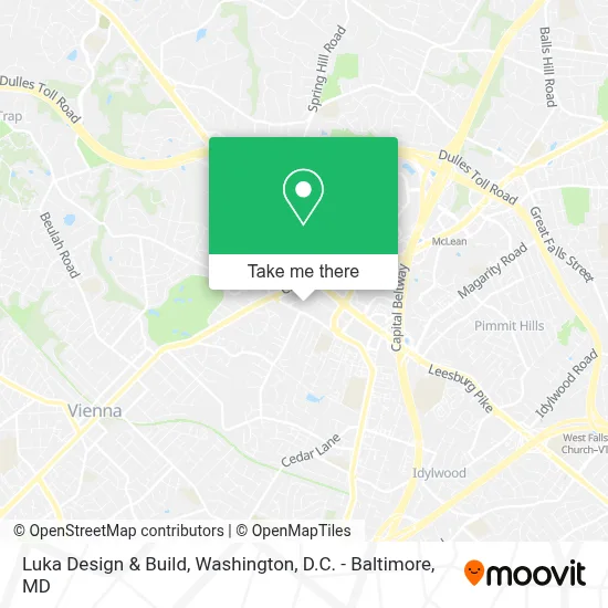 Luka Design & Build map