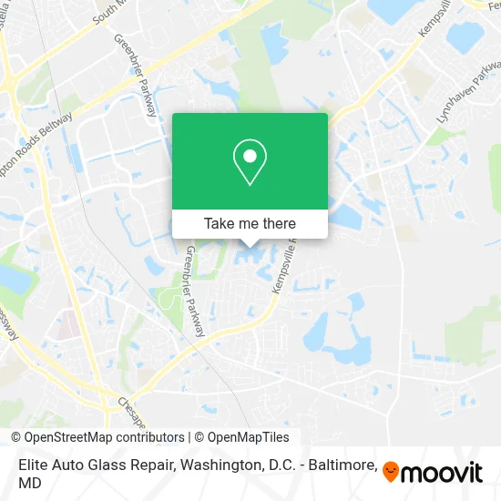 Elite Auto Glass Repair map