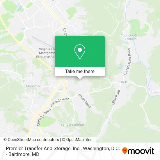Premier Transfer And Storage, Inc. map