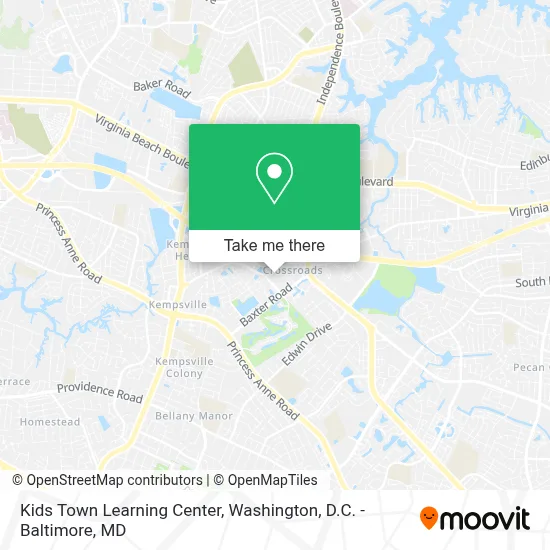 Kids Town Learning Center map