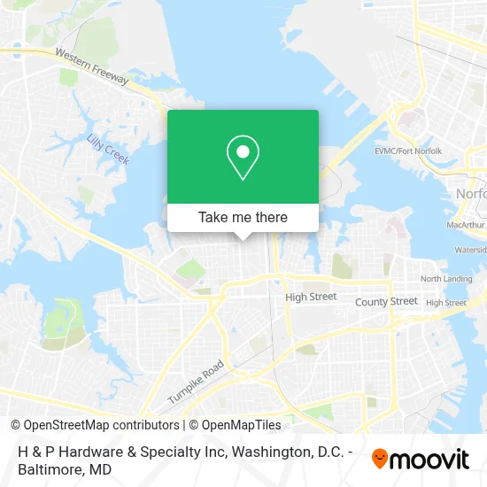 H & P Hardware & Specialty Inc map