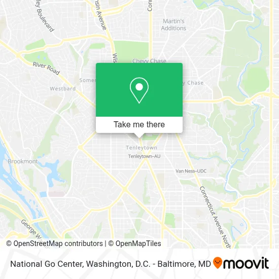 National Go Center map