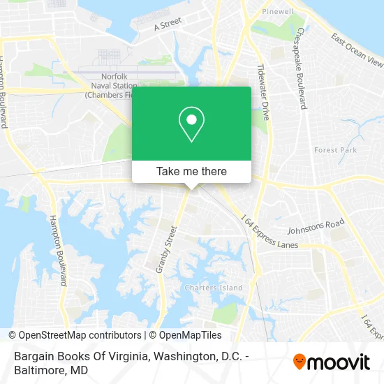 Bargain Books Of Virginia map