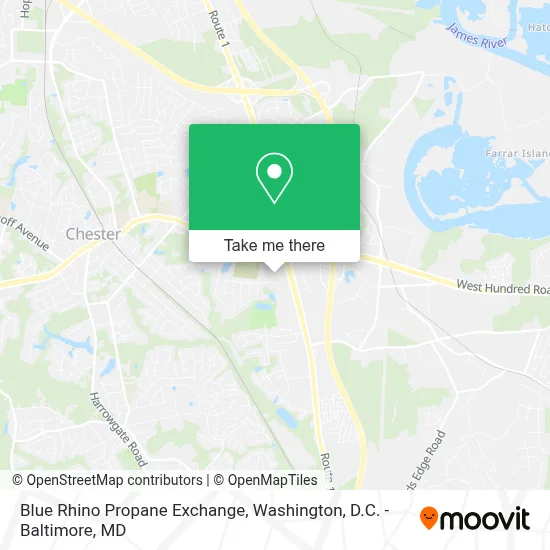 Blue Rhino Propane Exchange map
