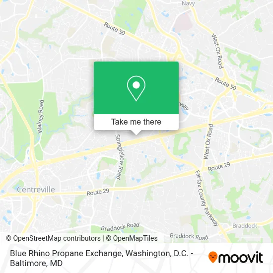 Blue Rhino Propane Exchange map