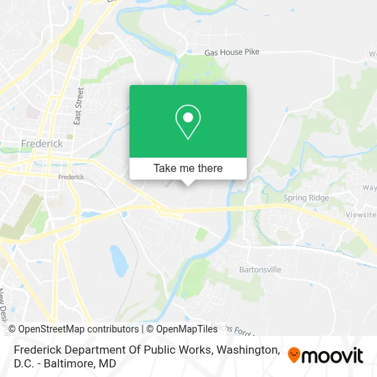 Frederick Department Of Public Works map