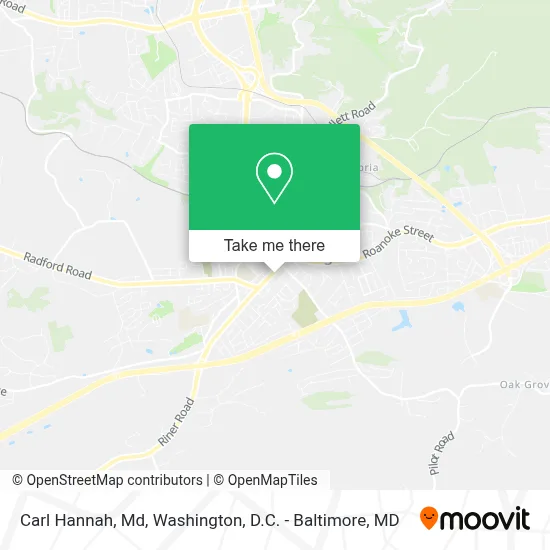 Carl Hannah, Md map