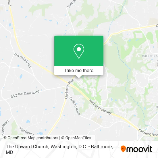 The Upward Church map