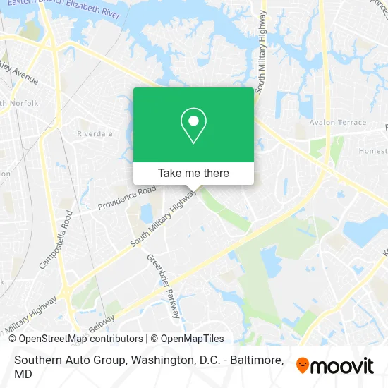Southern Auto Group map