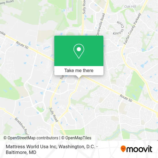 Mattress World Usa Inc map
