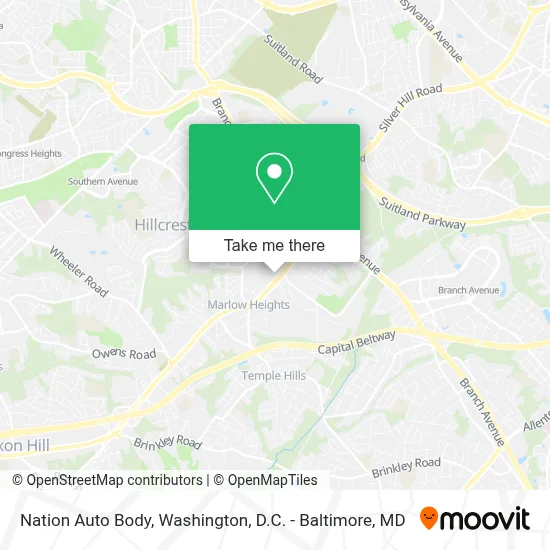 Nation Auto Body map