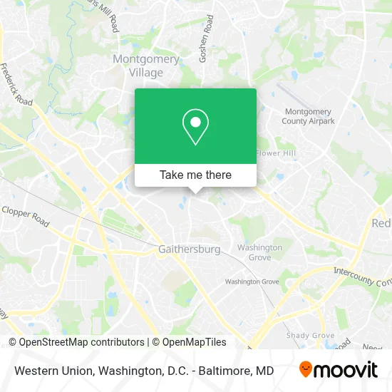 Western Union map