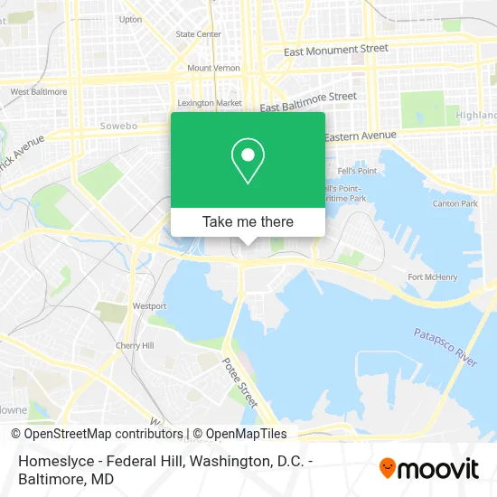 Homeslyce - Federal Hill map