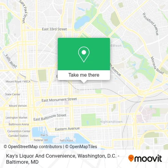 Kay's Liquor And Convenience map