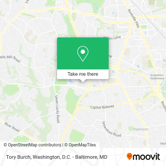 Tory Burch map