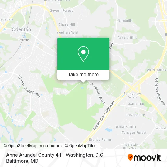 Anne Arundel County 4-H map
