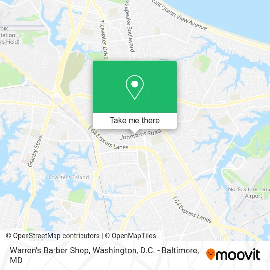 Warren's Barber Shop map
