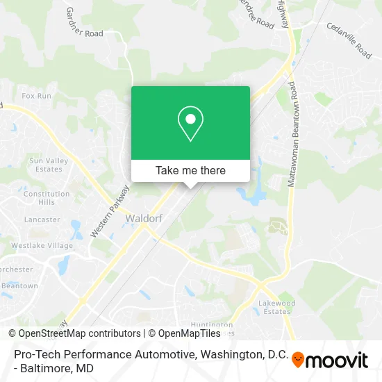 Pro-Tech Performance Automotive map