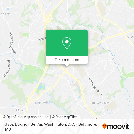 Jabz Boxing - Bel Air map