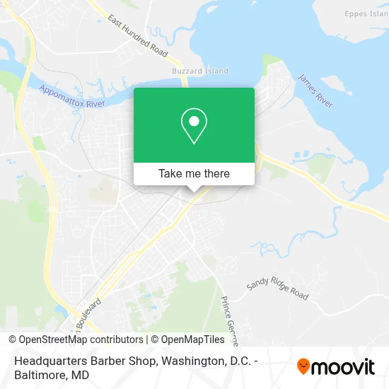Headquarters Barber Shop map