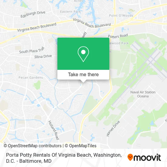 Porta Potty Rentals Of Virginia Beach map