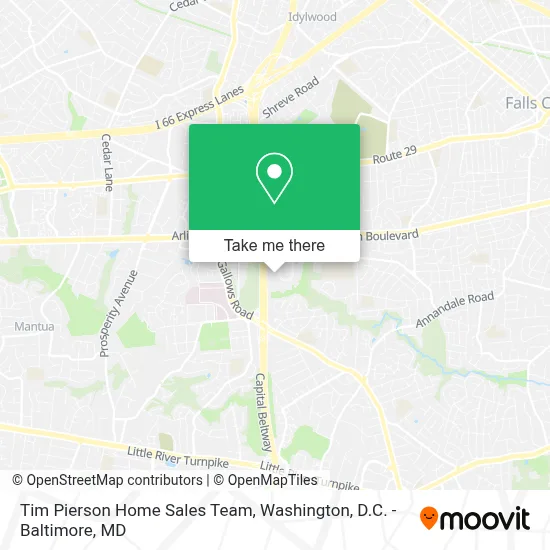 Tim Pierson Home Sales Team map