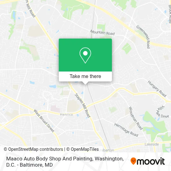 Maaco Auto Body Shop And Painting map