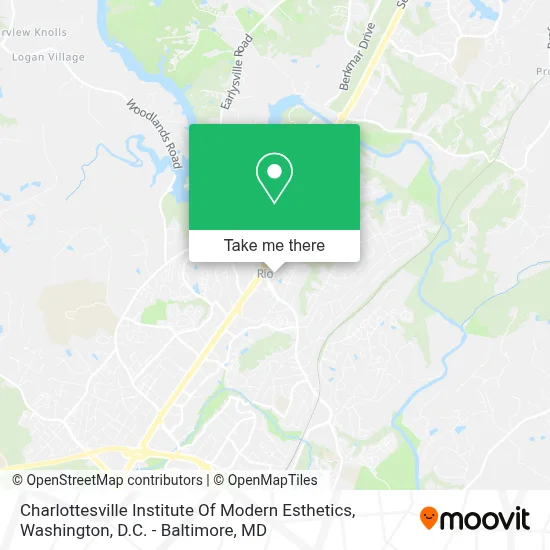 Charlottesville Institute Of Modern Esthetics map