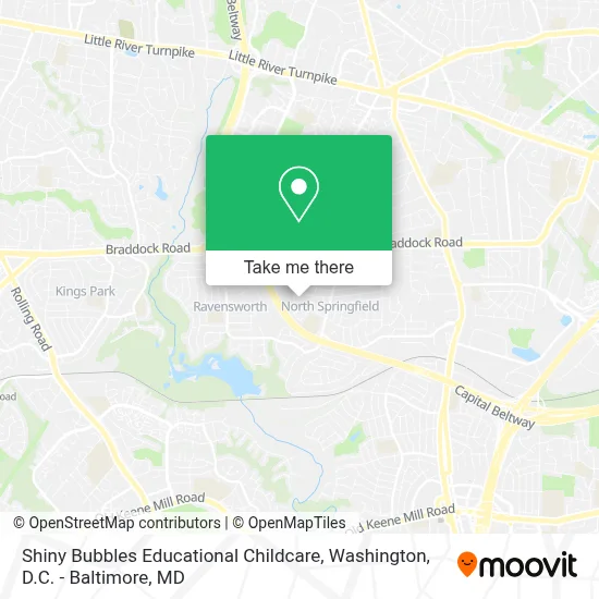 Shiny Bubbles Educational Childcare map