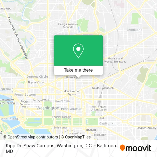 Kipp Dc Shaw Campus map