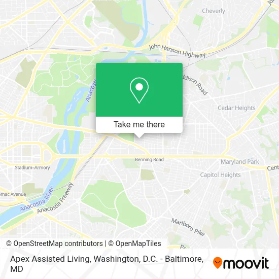 Apex Assisted Living map