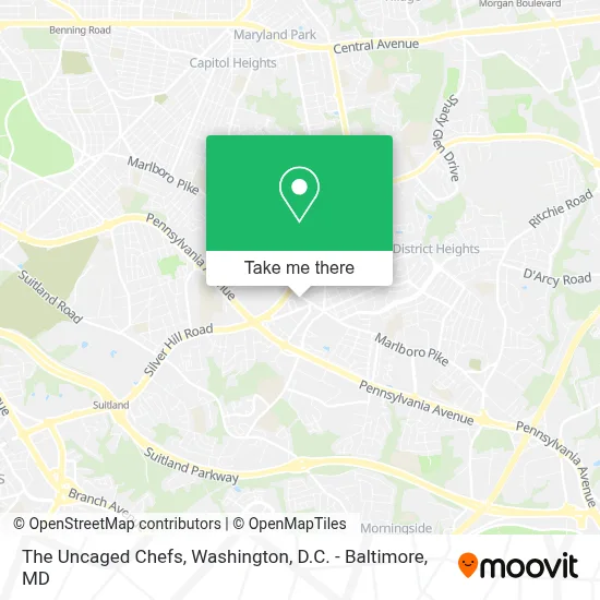 The Uncaged Chefs map