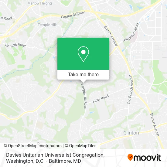 Davies Unitarian Universalist Congregation map