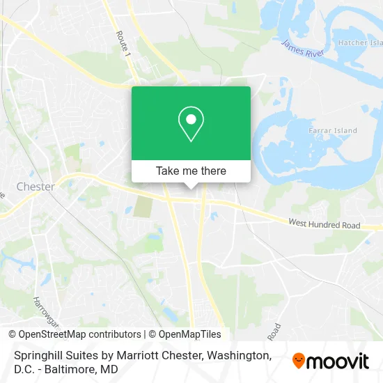 Springhill Suites by Marriott Chester map