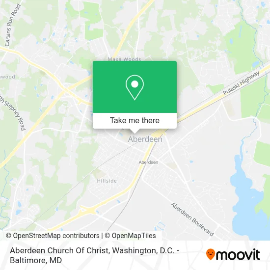 Aberdeen Church Of Christ map