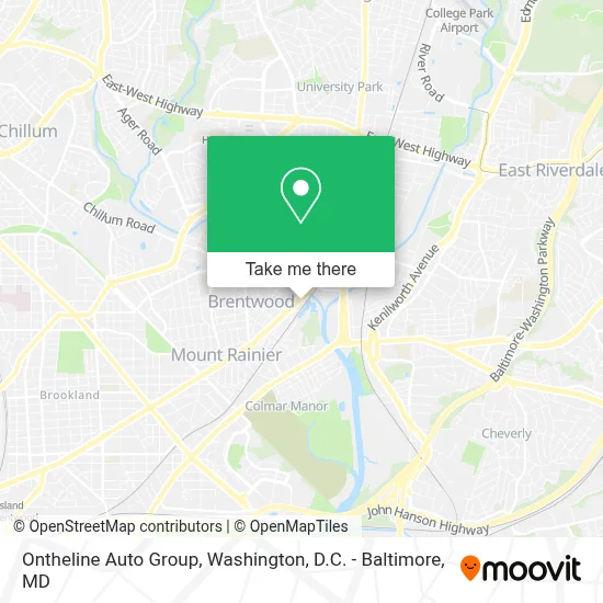 Ontheline Auto Group map