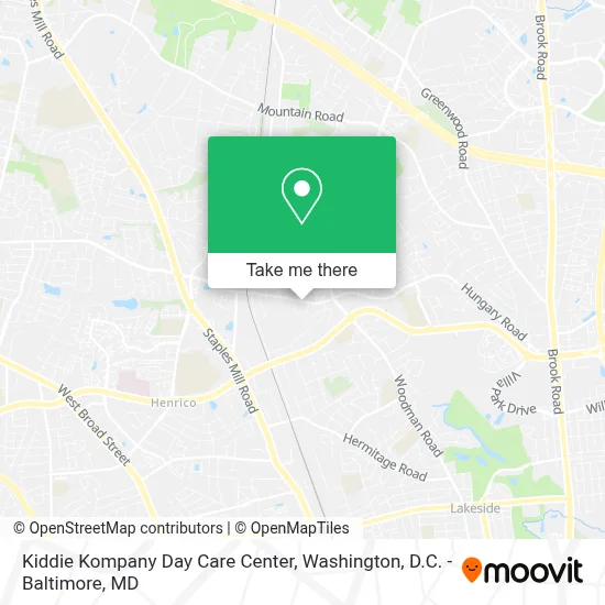 Kiddie Kompany Day Care Center map
