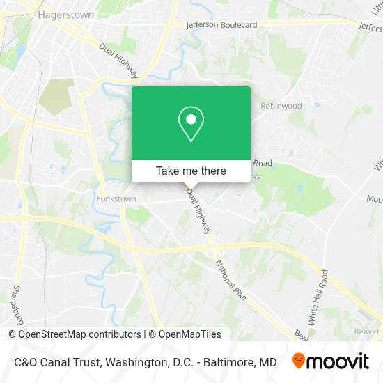 C&O Canal Trust map