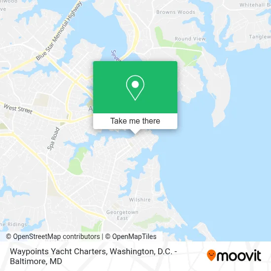 Waypoints Yacht Charters map